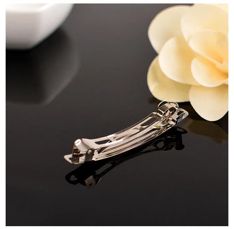 20pcs/lot Rhodium Color Metal French Barrettes Hair Clip 4cm 5cm 6cm 8cm 10cm DIY Hair Bow Clips for DIY Hair Jewelry Findings