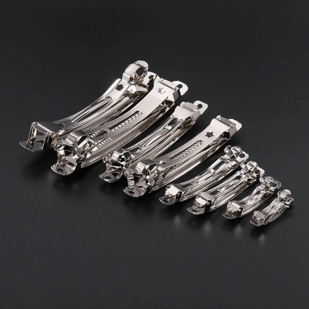 10pcs/lot Metal Spring Hair Clip Base Hair Clips Setting Blank supplies For Jewelry Making Findings DIY Hairpins Accessories