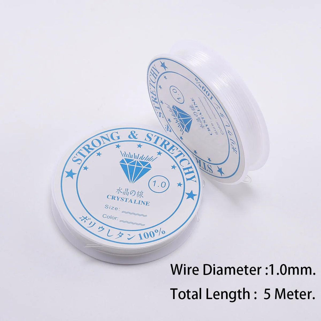 0.4/0.5/0.6/0.7/0.8/1mm Transparent Elastic Rope Round Crystal Line Rubber Cord For Jewelry Making Supplies DIY Beading Bracelet
