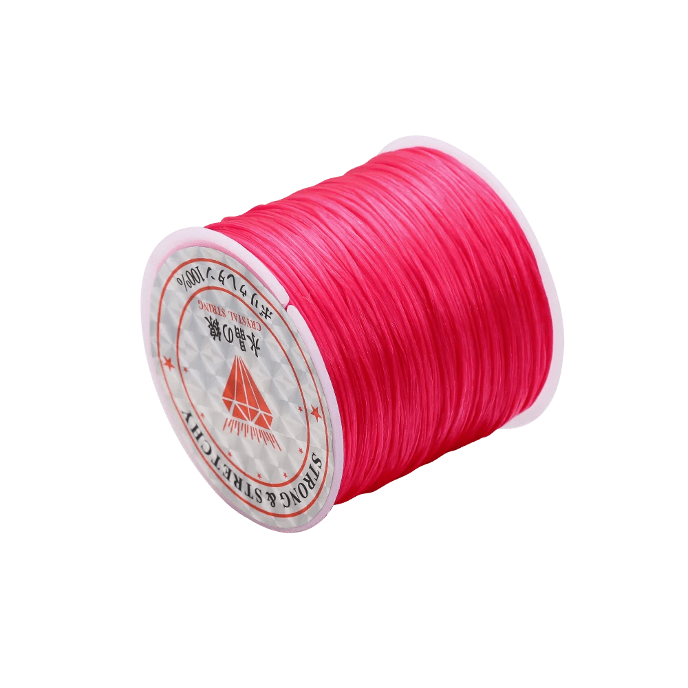 10/40M 1mm Elastic Thread Round Crystal Line Nylon Rubber Stretchy Cord Elastic Rope For DIY Jewelry Making Beading Bracelet