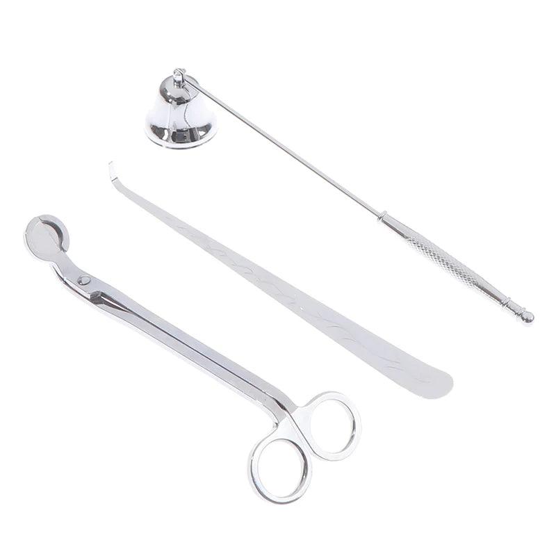 Stainless Wick Snuffer Tool Hook  tesoura Cutter Clipper Steel Candle Trimmer Oil Lamp Trim scissor tijera - Winord