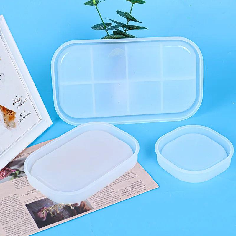 Oval Tray Epoxy Resin Mold Dish Plate Serving Board Casting Silicone Mould DIY Crafts Jewelry Holder Making Tool