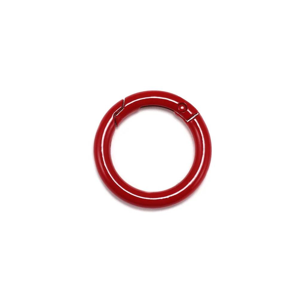 5Pcs/Lot  Metal Gate O Spring Clasps Openable Round Carabiner Keychain Bag Clips Hook Connector For DIY Buckles Jewelry Making