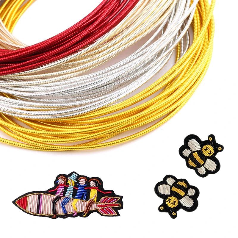 10g/lot Copper Hard Wire Embroidery Badge Mat,Hard Old Work Embroidery,French Bullion Wire ,DIY Hand Made Jewelry Accessories