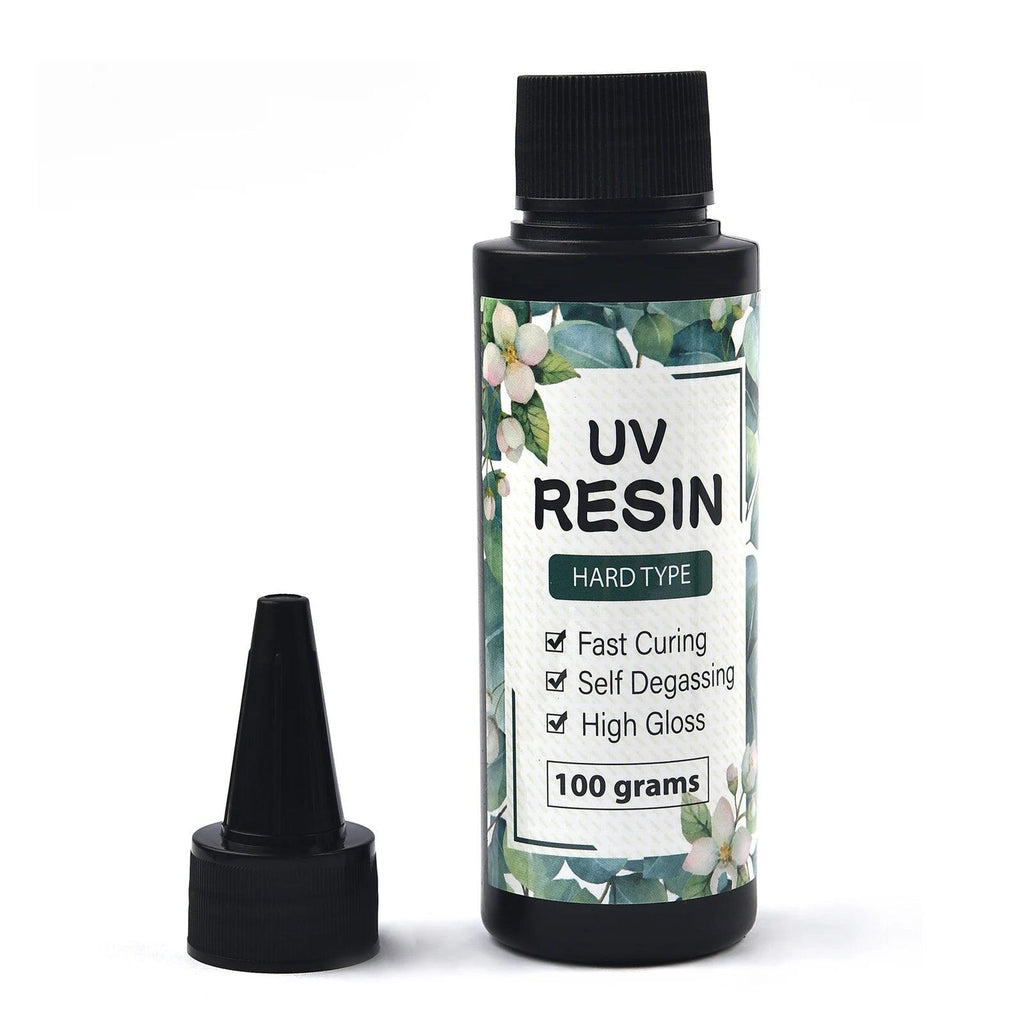 Hard UV Resin Glue Thin Clear Epoxy Resin UV Glue Ultraviolet Curing Quick-Drying UV Glue For Jewelry Crafts Making 10-100g