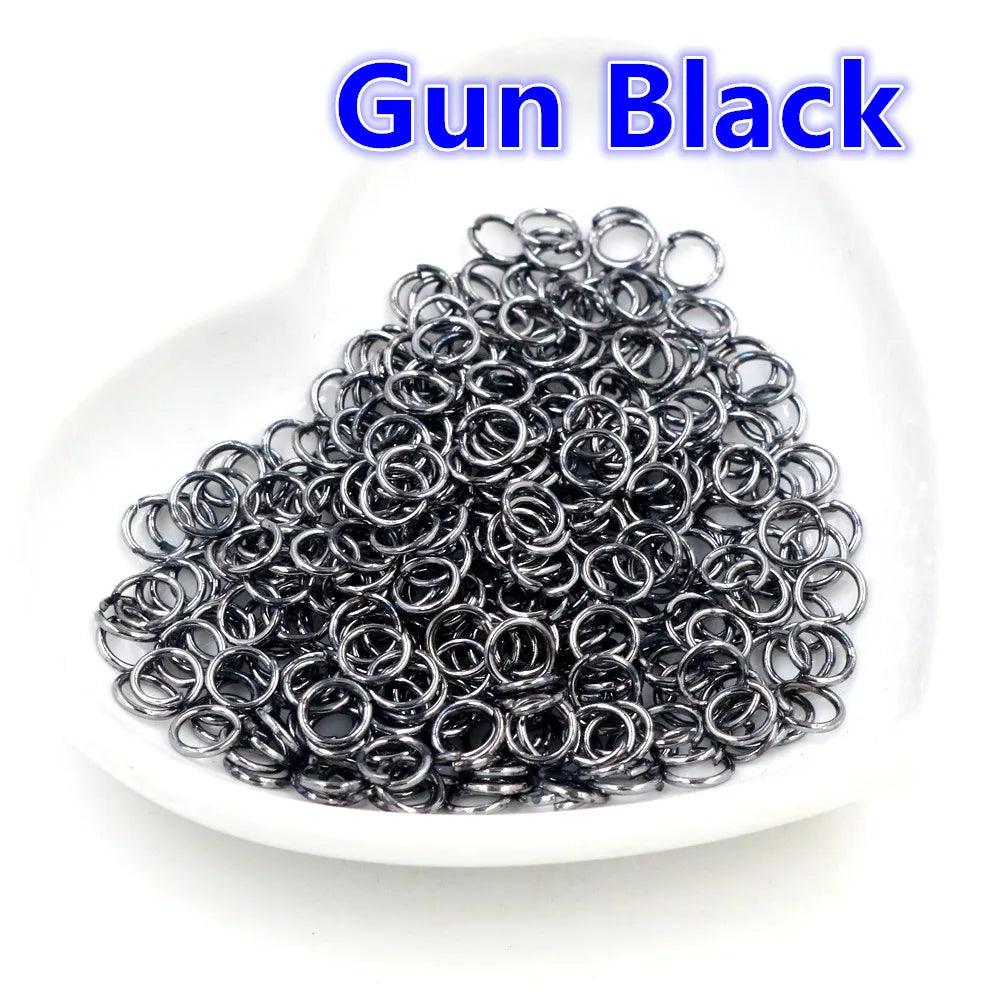 200pcs/Lot 3/4/5/6/7/8/10mm Metal DIY Jewelry Findings Open Single Loops Jump Rings & Split Ring for jewelry making