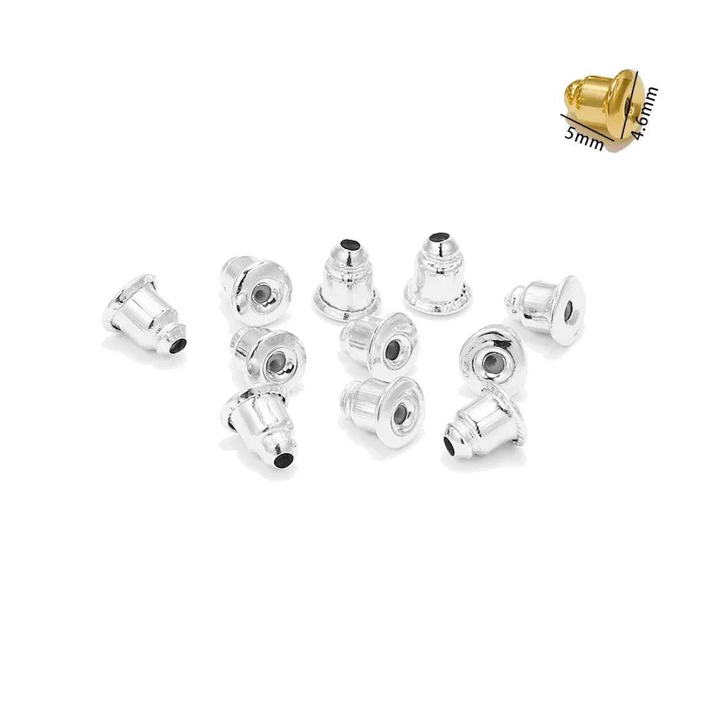 200-1000pcs/Lot Rubber Ear Backs Stopper Earnuts Stud Earring Back Supplies For DIY Jewelry Finding Making Accessories Wholesale