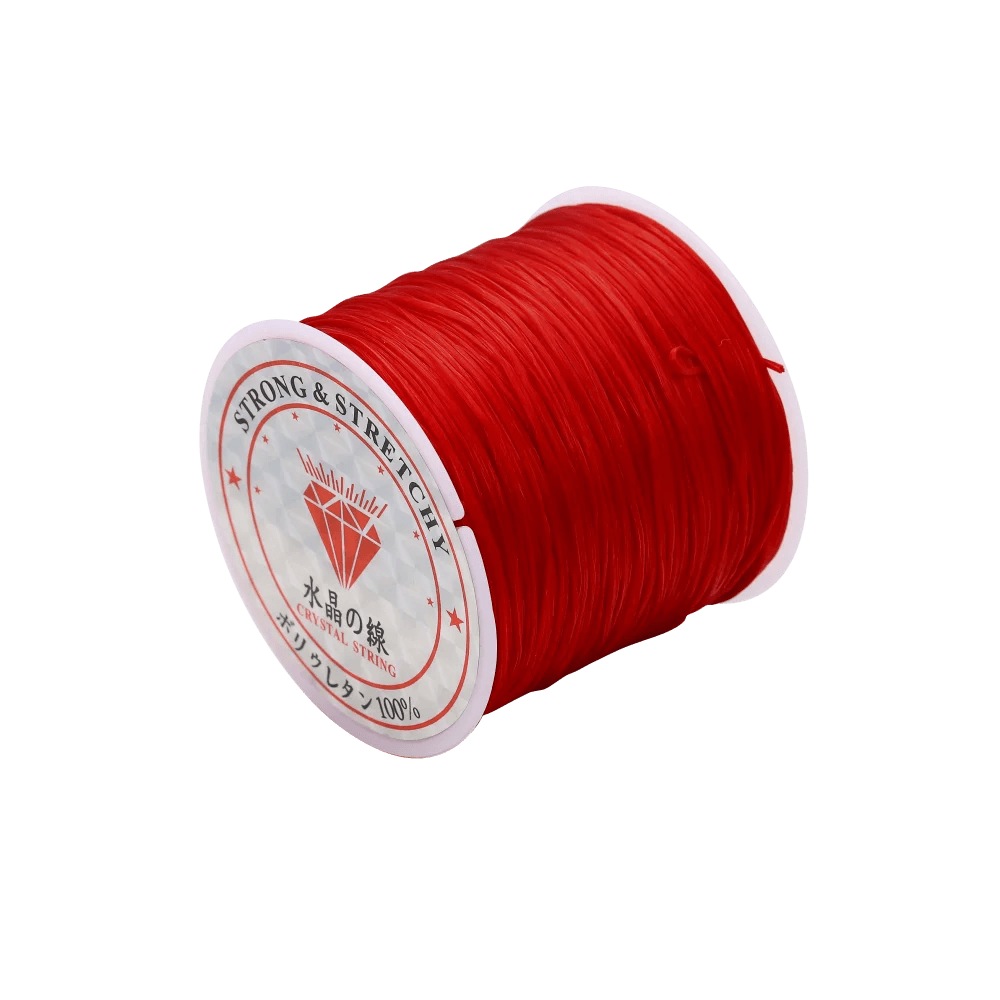 10/40M 1mm Elastic Thread Round Crystal Line Nylon Rubber Stretchy Cord Elastic Rope For DIY Jewelry Making Beading Bracelet