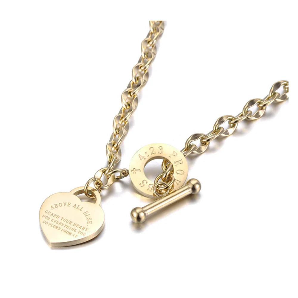 JeeMango Trendy Flower Charm Choker Necklace For Women Rose Gold Color Stainless Steel CZ Crystal Chain Pendant Jewelry JN19144