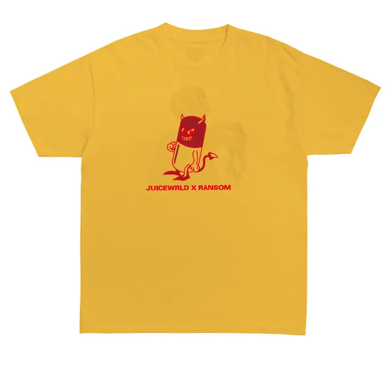 Fashion Juicewrld X Ransom T Shirt Men Women Cotton O-Neck T-Shirt Rapper Hip Hop Tee Shirts Juicewrld Brand Swag Tee Tops