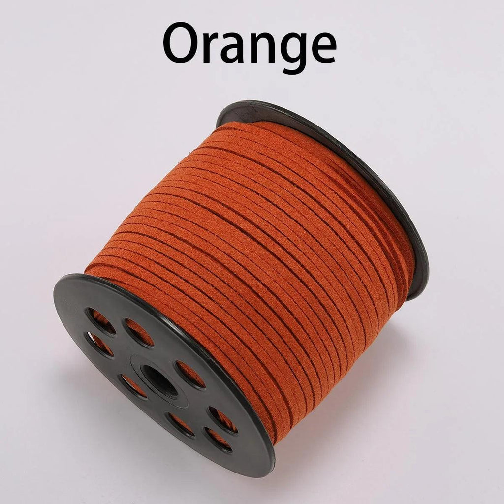 5/10/20m 2.5mm Flat Faux Suede Braided Cord Velvet Leather Rope Handmade Thread String for Jewelry Bracelet Necklace Keychain