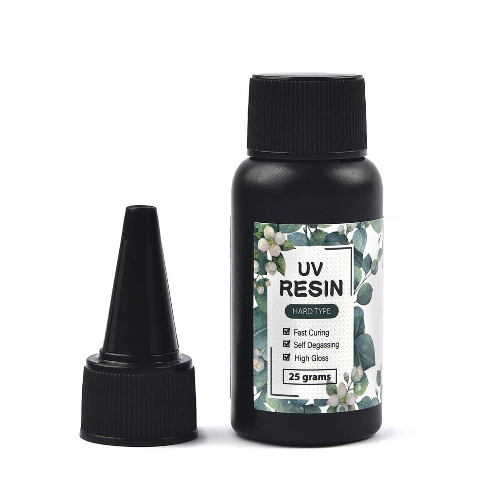Hard UV Resin Glue Thin Clear Epoxy Resin UV Glue Ultraviolet Curing Quick-Drying UV Glue For Jewelry Crafts Making 10-100g