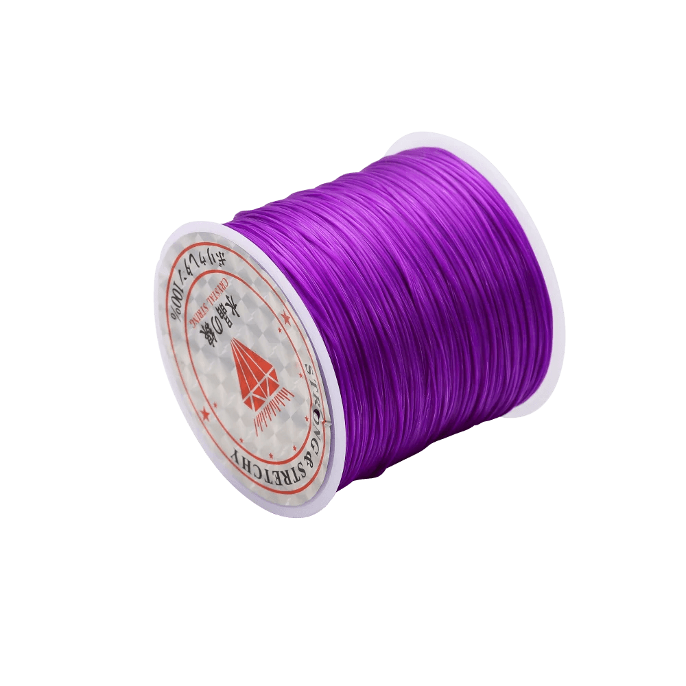 10/40M 1mm Elastic Thread Round Crystal Line Nylon Rubber Stretchy Cord Elastic Rope For DIY Jewelry Making Beading Bracelet