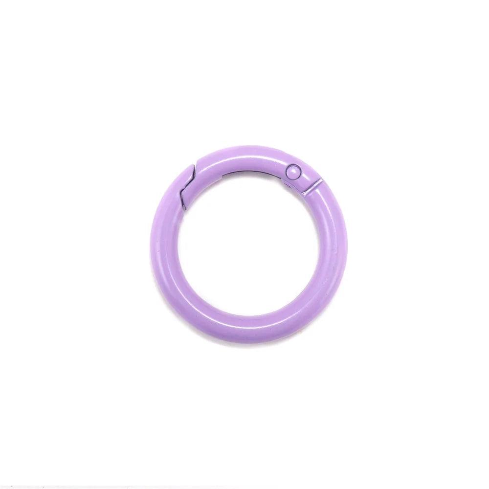 5Pcs/Lot  Metal Gate O Spring Clasps Openable Round Carabiner Keychain Bag Clips Hook Connector For DIY Buckles Jewelry Making
