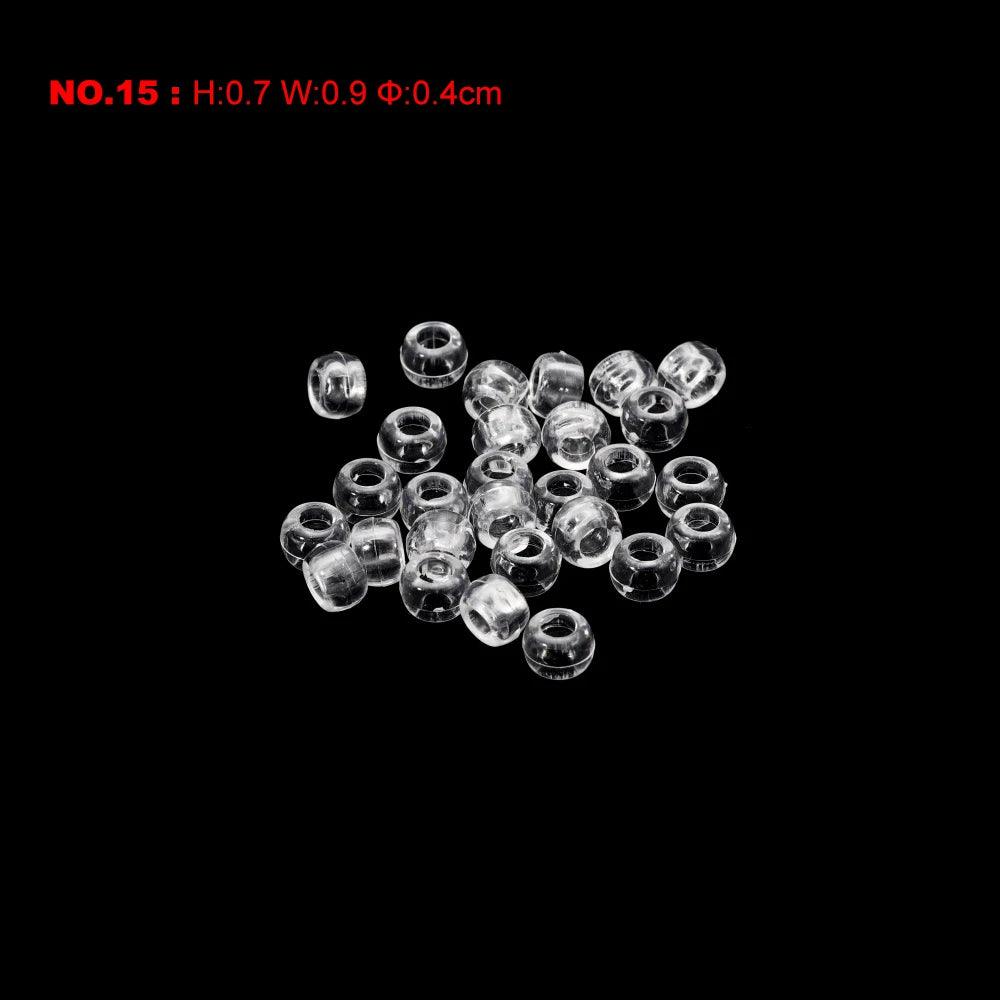 10pcs Cord Lock Plastic Stopper Cord Ends Toggles Clip Buckle Transparent Clear Frost For Shoelace Clothing DIY Bag Accessories