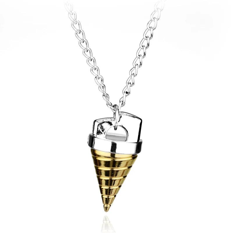 Cartoon Tengen Toppa Gurren Lagann Necklace Tengentoba Gulenlagan Core Drill Pendant Necklace Jewelry Accessories