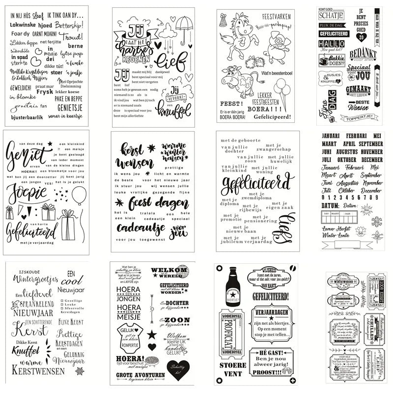 Dutch Transparent Klar Silikon Stempel/Dichtung für DIY scrapbooking/foto album Dekorative klare stempel blätter