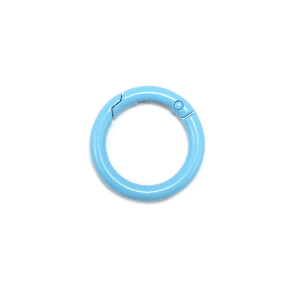 5Pcs/Lot  Metal Gate O Spring Clasps Openable Round Carabiner Keychain Bag Clips Hook Connector For DIY Buckles Jewelry Making