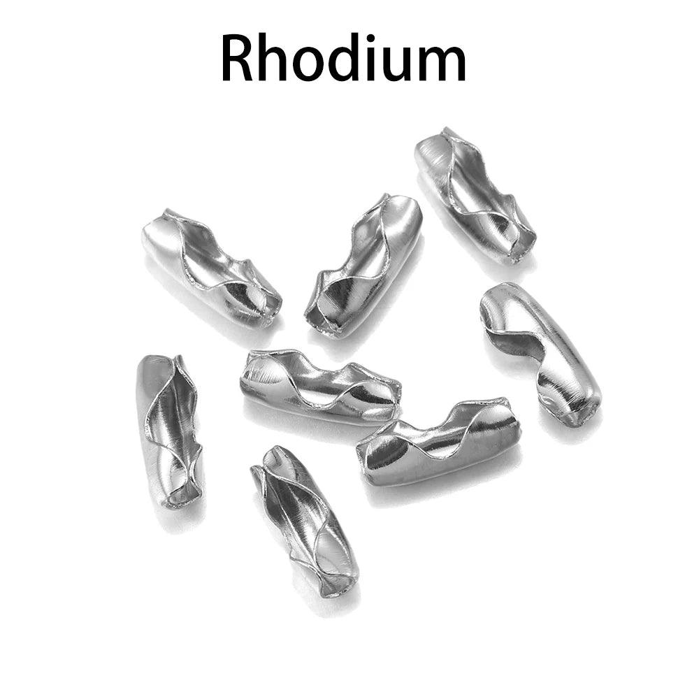 200pcs/lot Diameter 1.5/2/2.4/3.2 mm Ball Chain Connectors Clasps Connectors For DIY Jewelry Findings Making Supplie