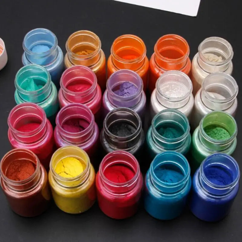 30 Colors Glitter Powder Sequins DIY Handmade Epoxy Resin Dye Pigment Eyeshadow Cosmetic Making Supplies Slime Coloring Soap