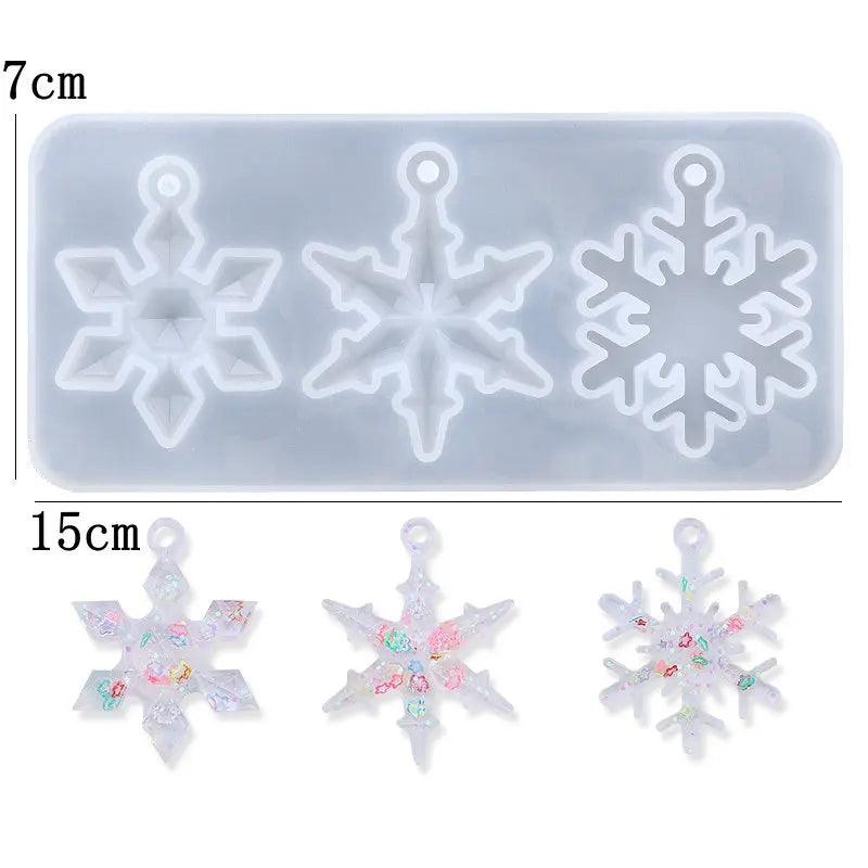 Snowflake Epoxy Resin Mould Casting Tools Silicone Snowflake Mold Handmade Jewelry making Tools DIY Crafts Epoxy Resin Molds