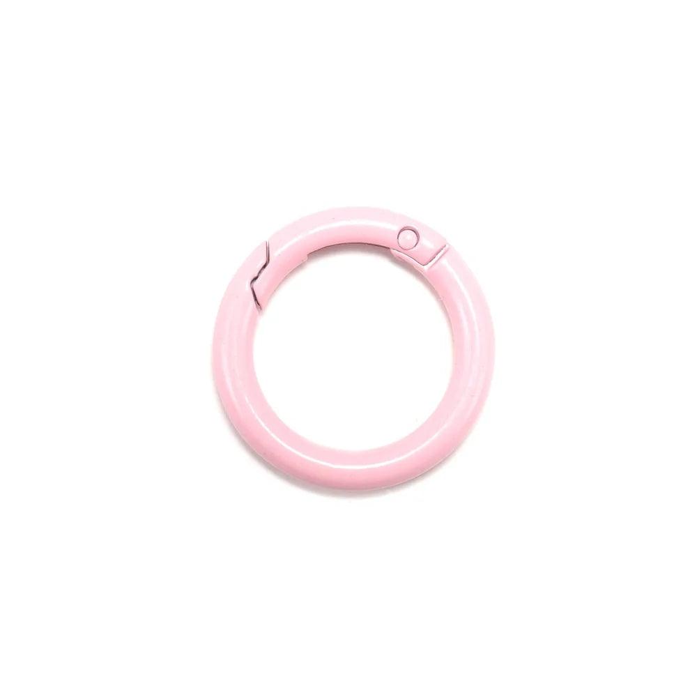 5Pcs/Lot  Metal Gate O Spring Clasps Openable Round Carabiner Keychain Bag Clips Hook Connector For DIY Buckles Jewelry Making