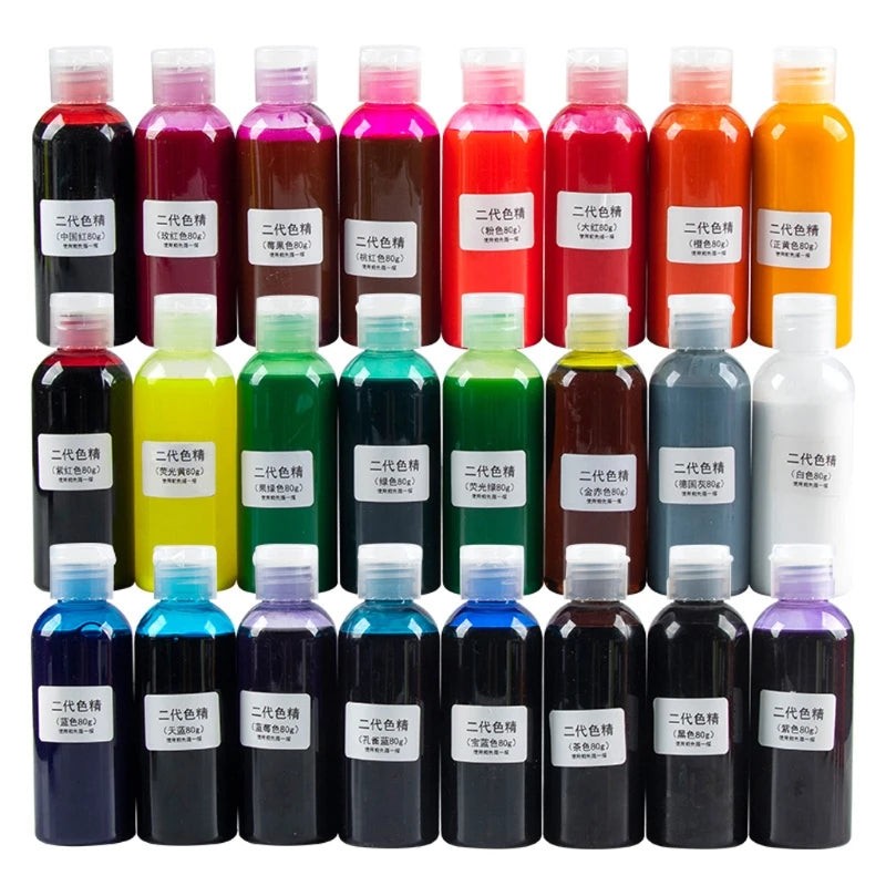 Large Bottle 80g Resin Pigment Kit  Epoxy Resin Coloring Dye Pigment Colorant Crystal Mold Soap Making Drop Shipping