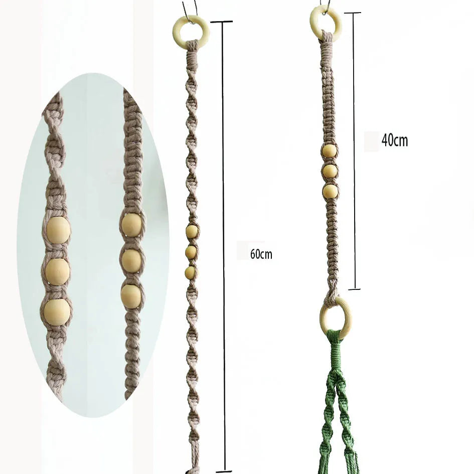 New arrival handmade macrame cotton pot hanger extension   pot extension hanger