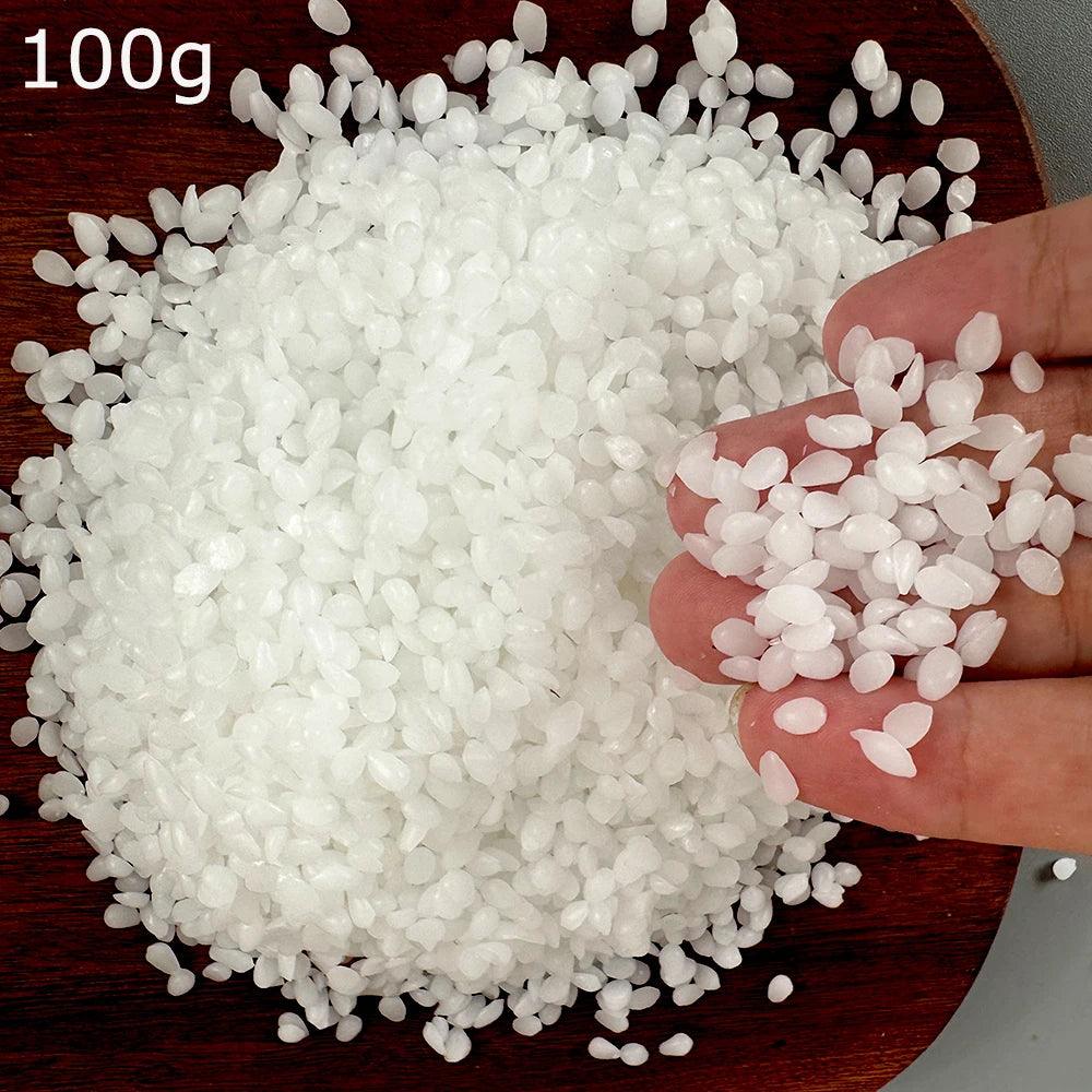 White Beeswax Pure Natural Granular Scented Candle Material DIY Scented Candle Smokeless Wicks Material Making Craft Supplies