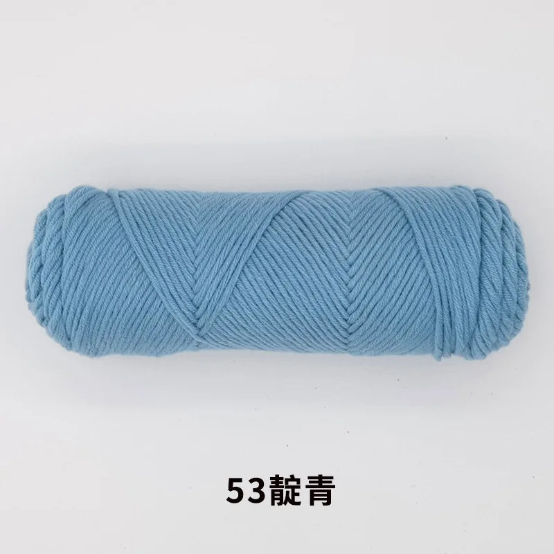 Milk Cotton Yarn 8 Ply Acrylic Crochet For Amigurumi Doll