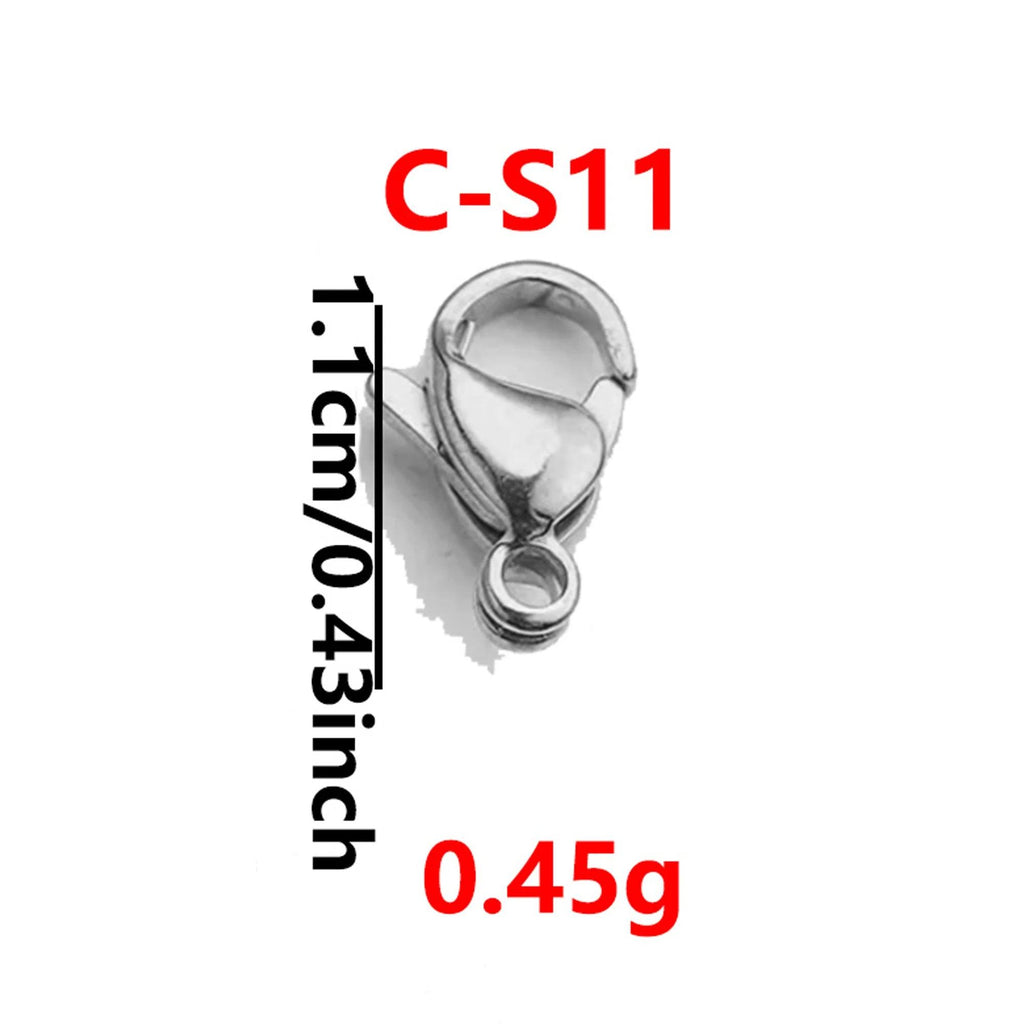 20Pcs Gold/Stainless Steel Lobster Clasps For Diy Necklace And Bracelet Jewelry End Links, Simple And Practical 0.9cm-1.5cm