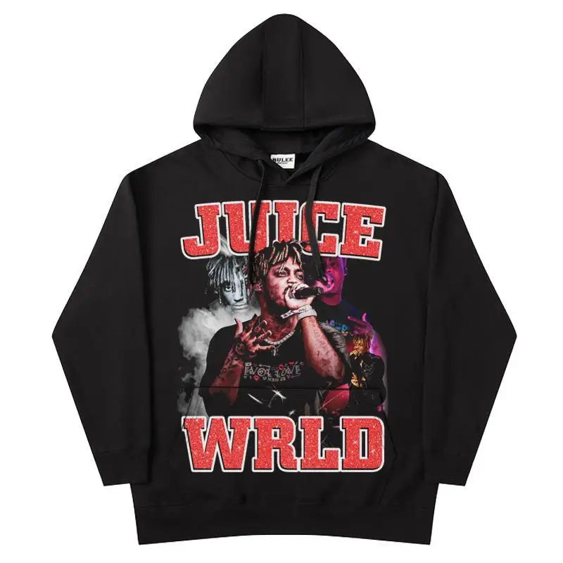 Rapper Juice Wrld 999 Letter Printed Hoodie Y2k Women's Casual Fashion Sportswear Autumn/Winter Hoodie Men's Women's Clothing