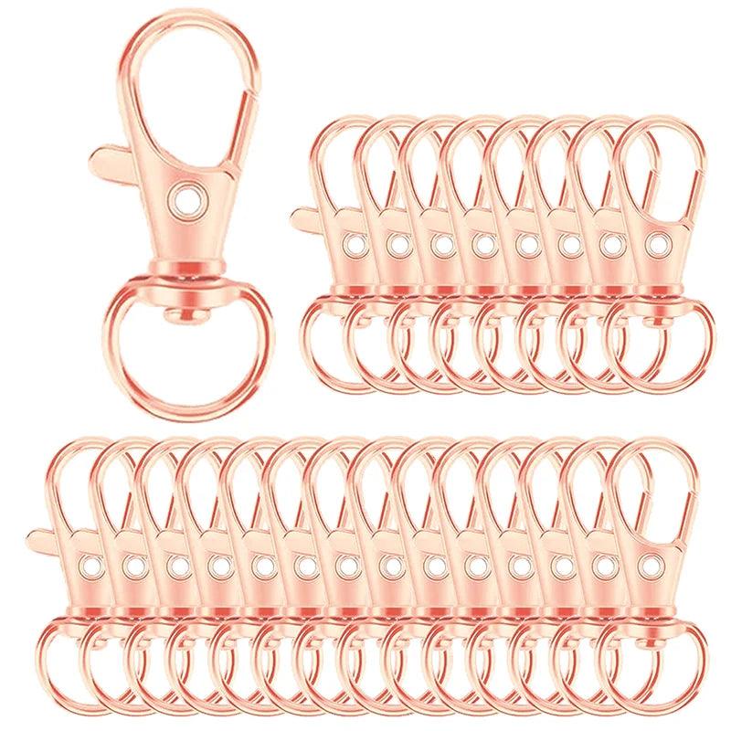 5/20/50/100Pcs Key Chain Clip Hooks Swivel Clasps Lanyard Snap Hook Lobster Claw Clasp for Keychain DIY Jewelry Crafts(32mm)
