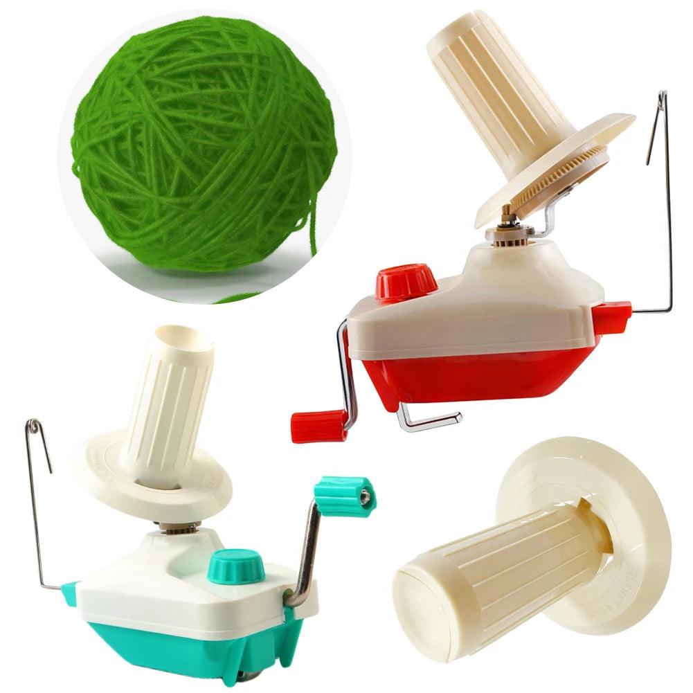 Yarn Winder Portable Manual Yarn Winder Rotating Wool Yarn Ball Winder for Knitting Yarn Ball Thread Fiber Wool