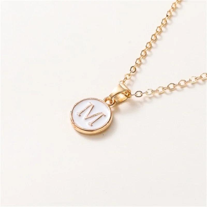 New Fashion Personalized 26 Initials Charm Necklace For Women Men Premium Design Name Necklace Ladies Jewelry Gift