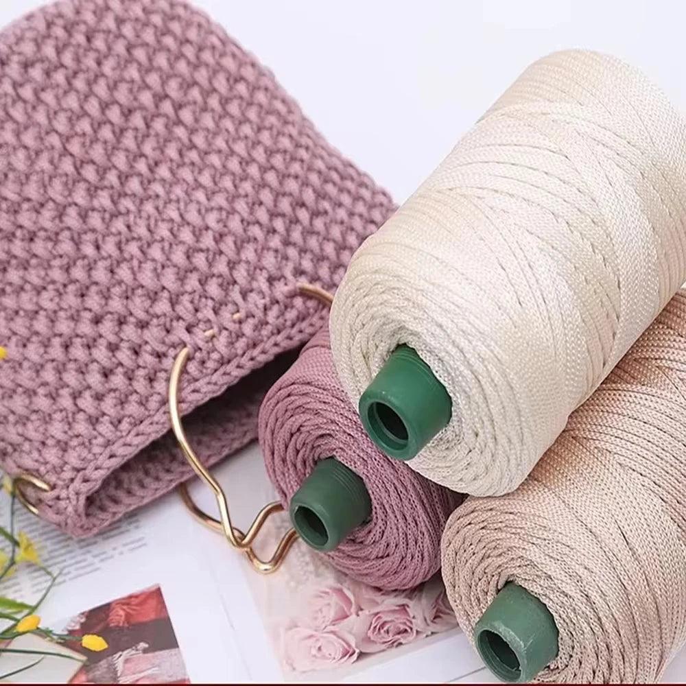 1Pc 230g Hollow Crochet Yarn Ice cool Thread Crocheting Hat Bag Summer Sun Hat Ice Rope DIY Hook line DIY Mat Cushion