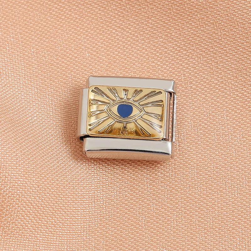 Fashion Eye Star Cute Animals Star Fish Spider Poker Queens Friendship Charm Italian Link Fit 9mm Bracelet Making DIY Jewelry