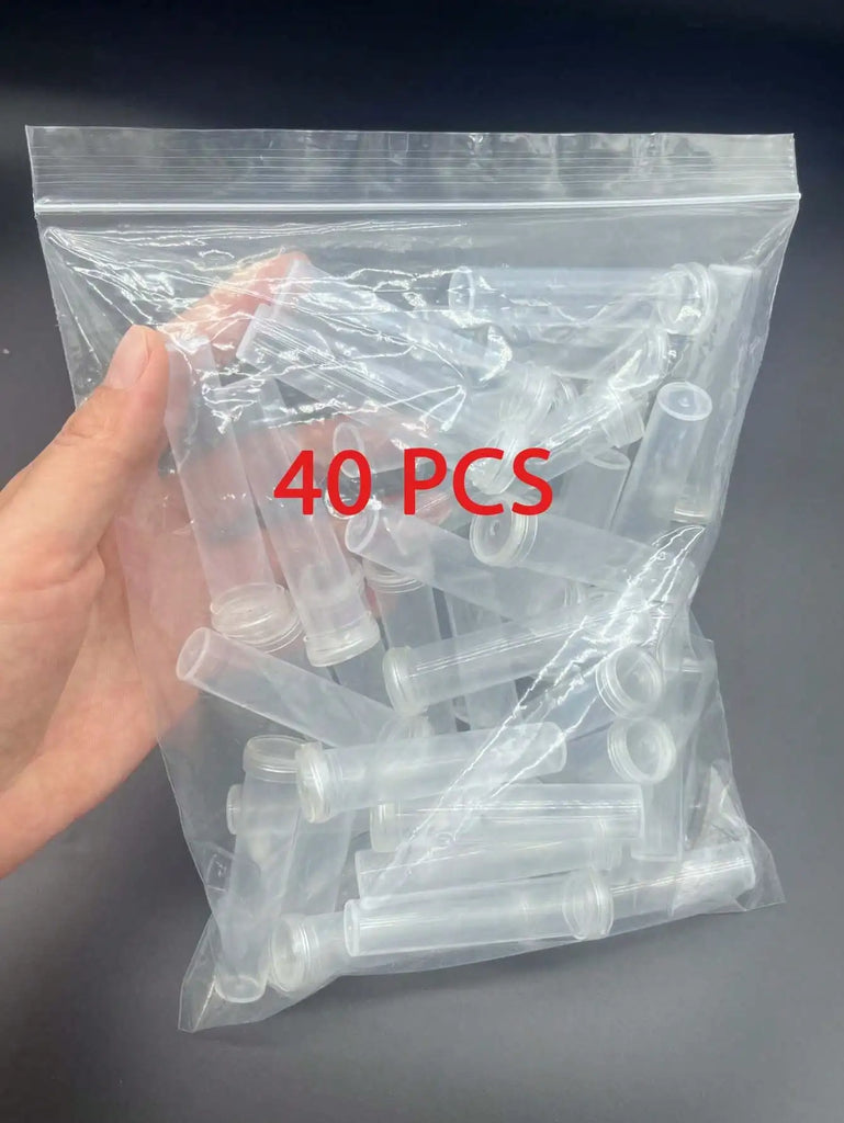 20pcs Flower Water Tubes 2.8 Inch Plastic Water Tubes with caps For Keep Fresh Hydroponic Container Storage Floral Water Tube