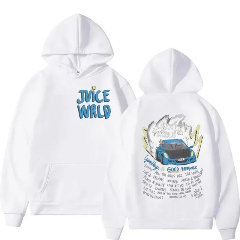 Juice WRLD Hoodies Men Women Hooded Sweatshirts Fashion Hip Hop Casual Pullovers Autumn Boys Girls Black Streetwear Juicewrld