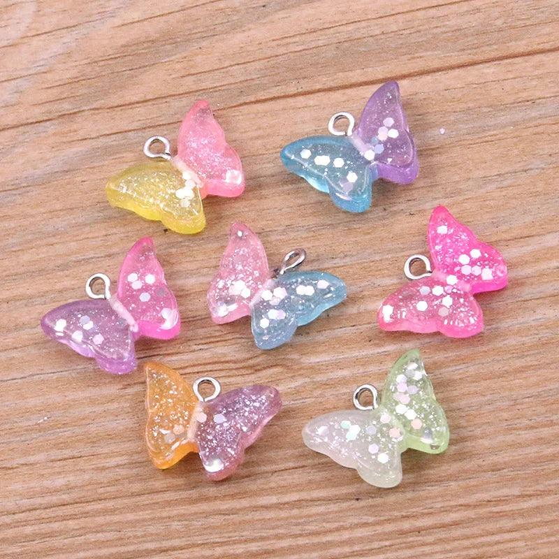 10Pcs 37 Styles Mix Fruit Animals Popsicle Candy Resin Earring Charms Diy Findings Keychain Bracelets Pendant For Jewelry Making