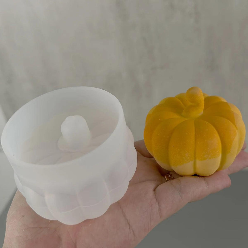 Halloween Pumpkin with Cover Bottle Silicone Molds DIY Plaster Cement Epoxy Resin Storage Jar Art Making Supplies Home Decor