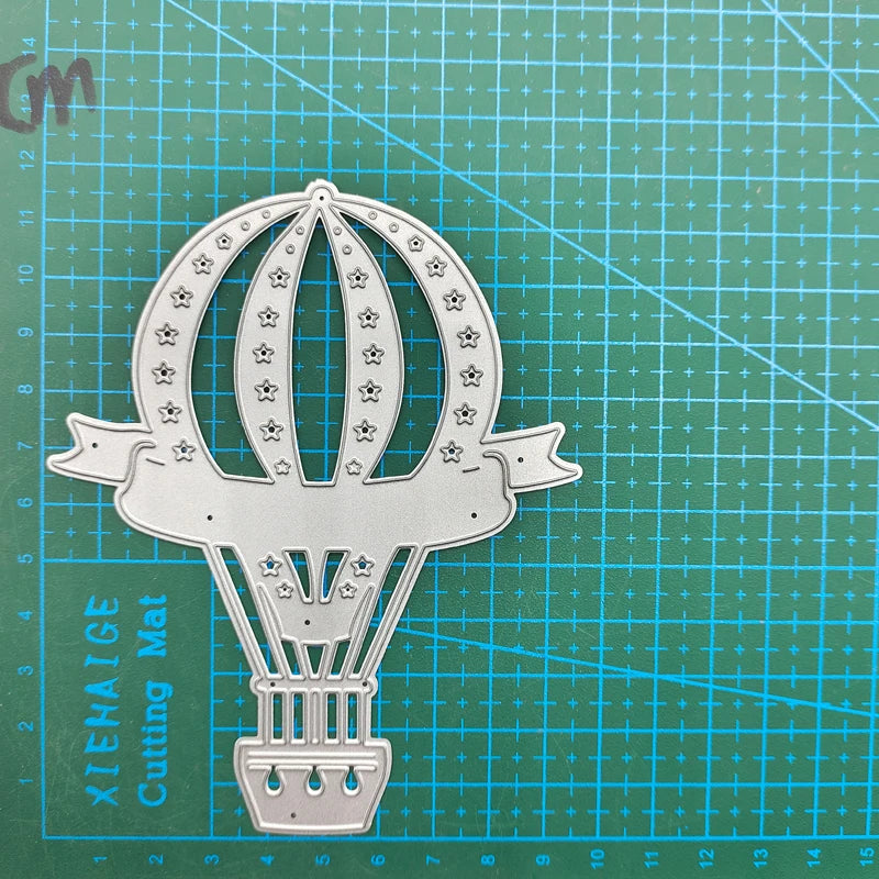 Metal Cutting Dies Hot Air Balloon Lamp Bulb Lantern Box Leaf Scrapbooking Dies Craft Album Knife Mould Blade Punch Stencil Dies