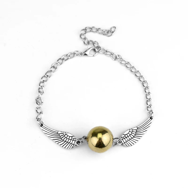 Harri Golden Snitch Bracelet Potter Multi Wings Snitchs Owl Hedwig Layer Handmade Bracelet for Fans Gifts