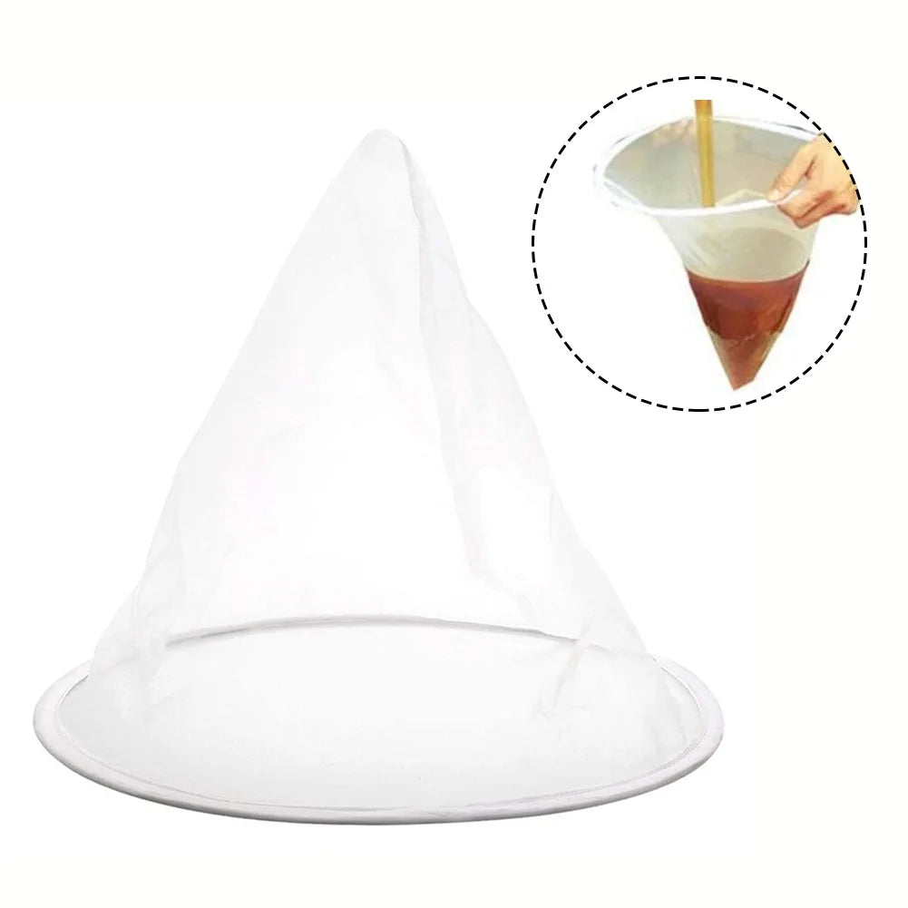 35*40cm Fiber Beekeeping Honey Strainer Filter Screen Nylon Cone Purifier Apiary Equipment Bee Tools