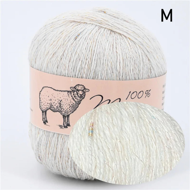 100 Percent Wool Yarn for Knitting Lightweight Crochet Thick Thread Hand Knitted Mohair Sweater Merino Wool 50g