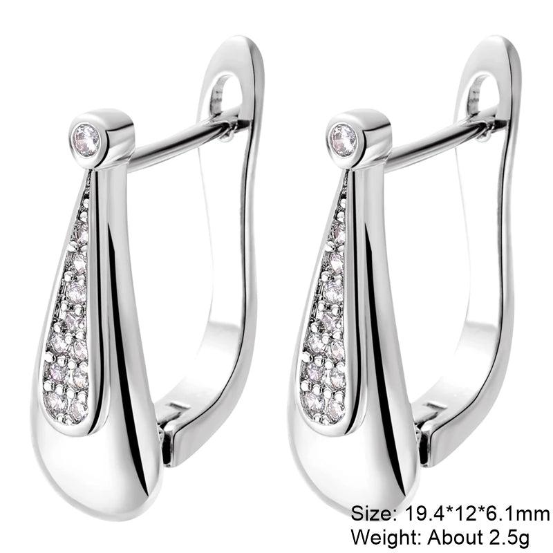 Juya DIY Women's Earring Making 18K Gold Silver Plated Basic Antiallergic Fixtures Ear Wire Fastener Hooks Accessories Supplies