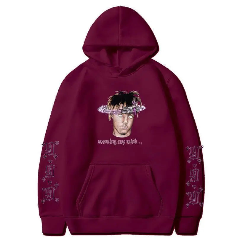 Rapper Juice Wrld 999 Letter Printed Hoodie Y2k Women's Casual Fashion Sportswear Autumn/Winter Hoodie Men's Women's Clothing