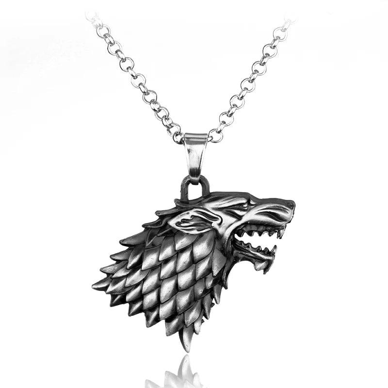 Fire and Blood House Targaryen Dragon Necklace A Song of Ice and Fire Metal Pendant Necklace for Women Men Fans Choker Jewelry