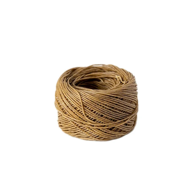 Primary Color Light Hemp Fiber Beeswax Candle Wick Cigarette Lighting Hemp Rope 200ft (61m)