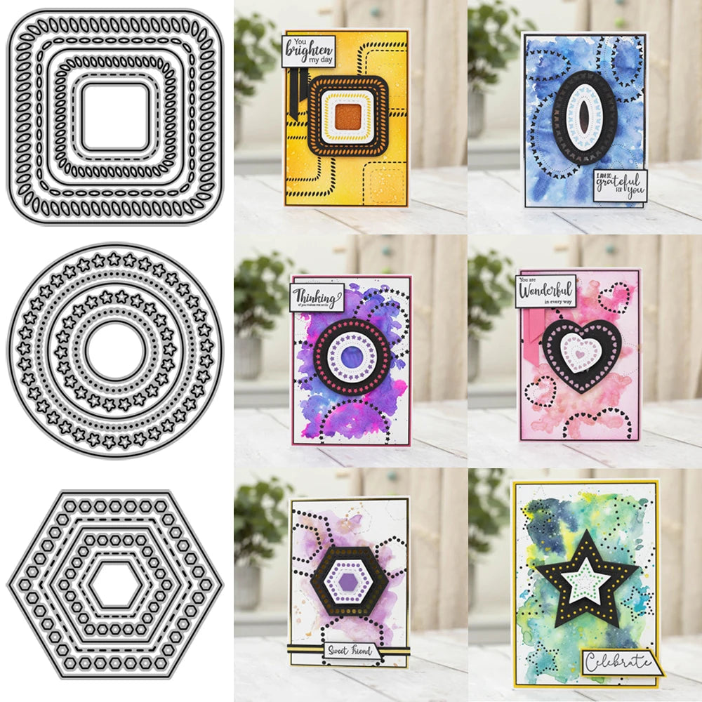 Decorative Nesting Metal Cutting Dies For Diy Scrapbooking Photo Album Embossing Paper Card Crafts